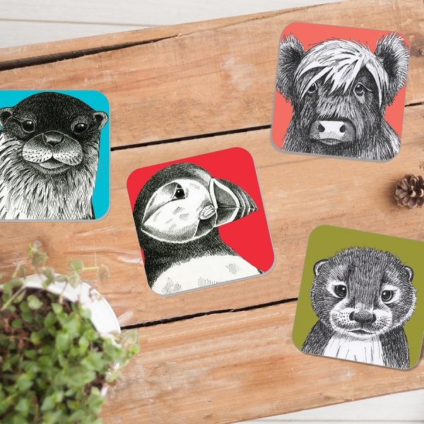 Animal Ink coasters