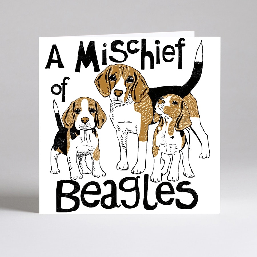 Mischief of Beagles card