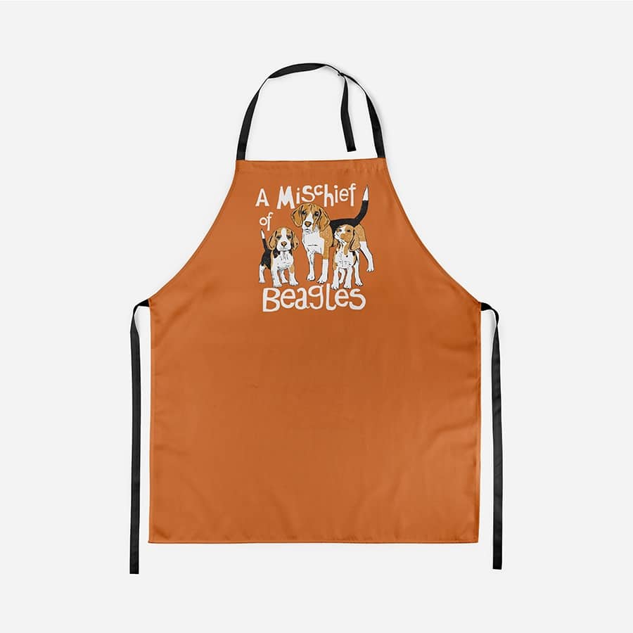 Mischief of Beagles apron