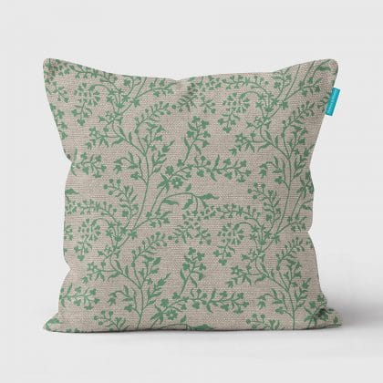 Green Lavender ecru cushion