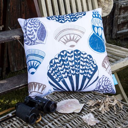 shells on white cushion