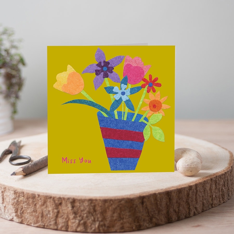 Miss you card