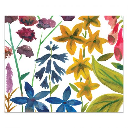 Floral colour outdoor stool pattern