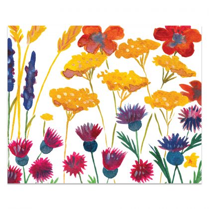 Wild Floral outdoor stool pattern