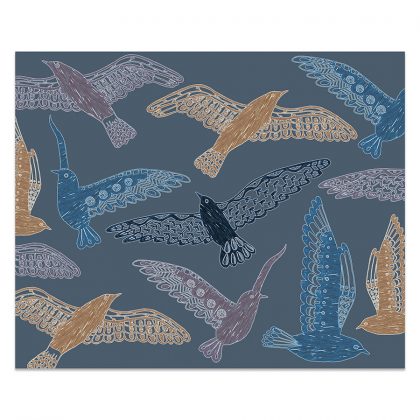 Seagulls outdoor stool pattern