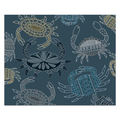 Crabs outdoor stool pattern