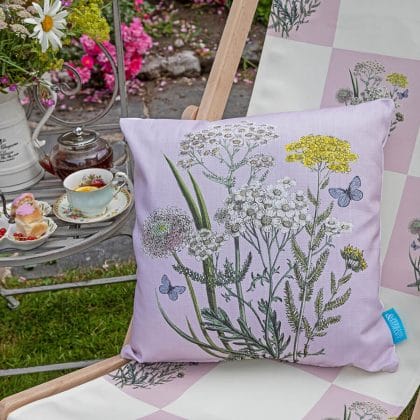 Pink Spring Floral Cushion