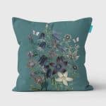 Canterbury Bell & Love in the Mist Outdoor Cushion