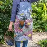 Asters Blue Gardening Apron