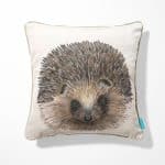 Hedgehog Cushion Call of the Wild with khaki piping