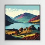 Breath-taking View Canvas Print black frame