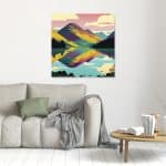 Rainbow Mountain Canvas Print
