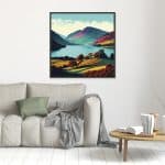Breath-taking View Canvas Print black frame